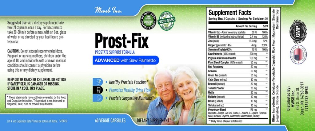 Prost-Fix contain Pumpkin Seed Oil